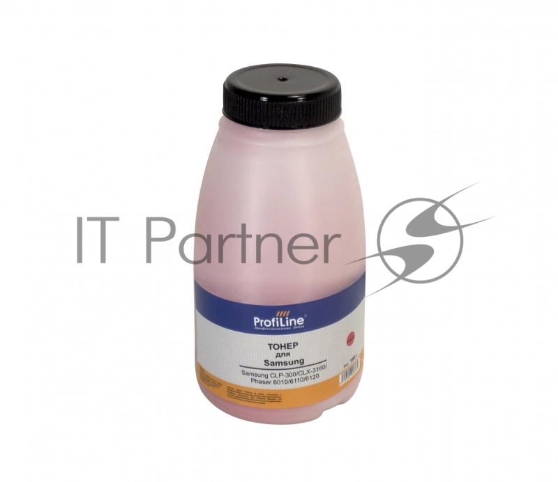 Тонер ProfiLine для принтеров Samsung CLP-300/CLX-3160/Phaser 6010/6110/6120/WC 6000/6015 magenta 100гр Фасовка РФ