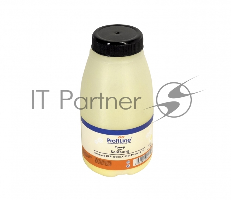 Тонер ProfiLine для принтеров Samsung CLP-300/CLX-3160/Phaser 6010/6110/6120/WC 6000/6015 yellow 45 гр Фасовка РФ