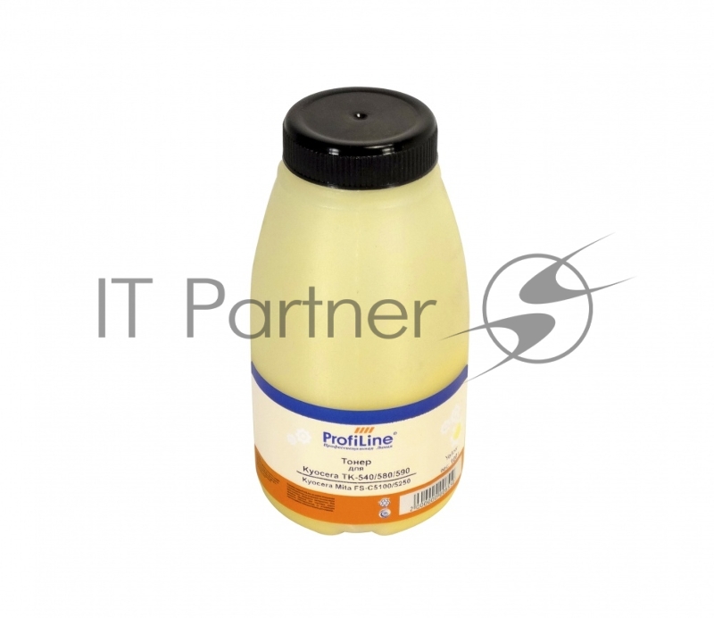 Тонер ProfiLine TK-540/580/590 Yellow для принтеров Kyocera Mita FS-C5100/5250 100 гр Фасовка РФ