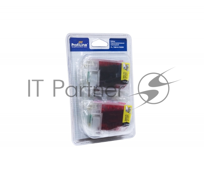Перезаправляемые картриджи T0481-T0486 для Epson StylusPhoto R200/R300/R300M/R320/R340/RX500/RX600/RX620 водн заправленные 6*16 мл с чипом ProfiLine