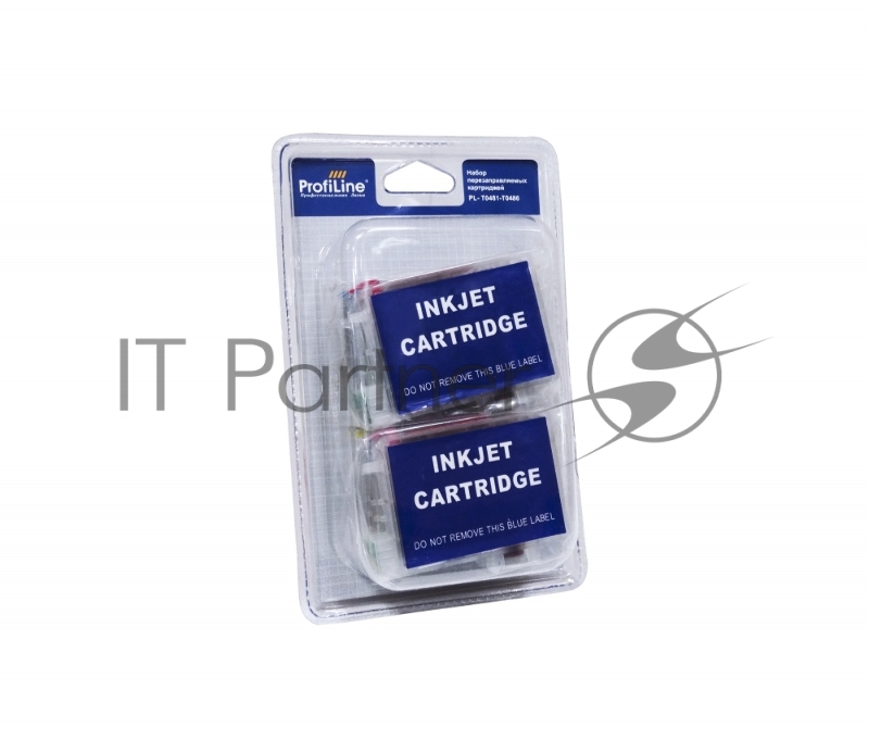 Перезаправляемые картриджи T0631-Т0634 для принтеров Epson Stylus C67/C87/CX3700/CX4100/CX4700/CX5700/CX7700 водн заправленные 4*12,6 мл с чипом ProfiLine
