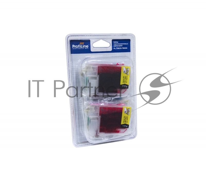 Перезаправляемые картриджи T0921-T0924 для Epson Stylus C91/CX4300/TX106/TX109/TX117/TX119/T26/T27 водн заправленные 4*12 мл с чипом ProfiLine