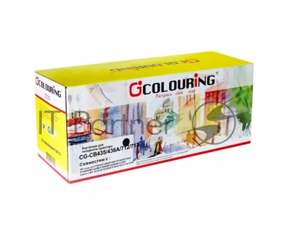 Картридж лазерный Colouring CG-CB435/436A/712/713 черный (2000 стр.) для принтеров HP LJ P1005/P1006/P1007/P1008/P1505/P1505N/M1120/M1120N/M1522N/M1522NF Canon LBP-3010/3018/3050/3100/3108/3150/3250