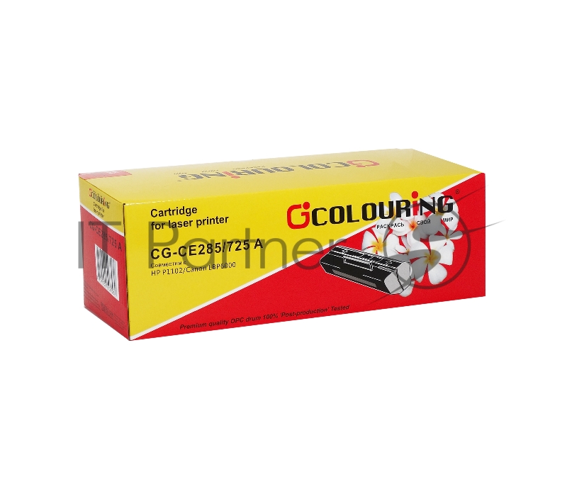Картридж лазерный Colouring CG-CE285A/725 (тип CE285A/725) черный (1600 стр.) для HP LJ Pro P1100/P1102/P1102W/M1130/M1132/1210/M1212nf/M1212nfw/M1217 MFP/Canon LBP6018/6000