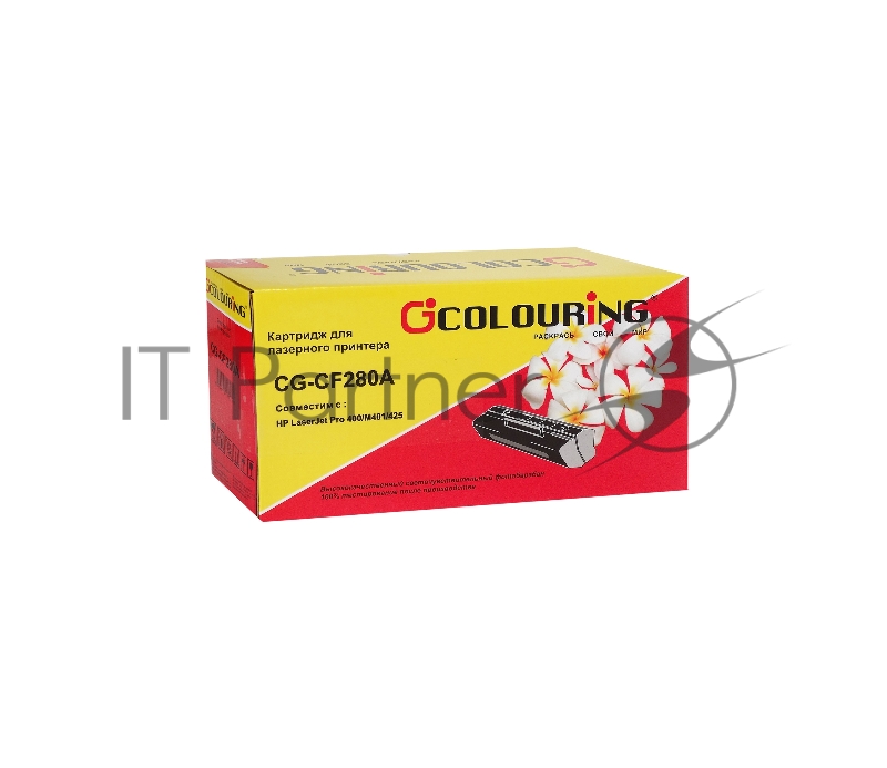 Картридж лазерный Colouring CG-CF280A для принтеров HP LaserJet Pro 400/M401/425 2700 копий