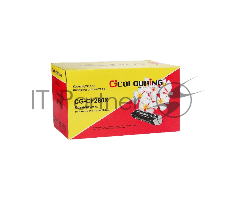 Картридж лазерный Colouring CG-CF280X черный (6900 стр.) для принтеров HP LaserJet Pro 400/M401/425