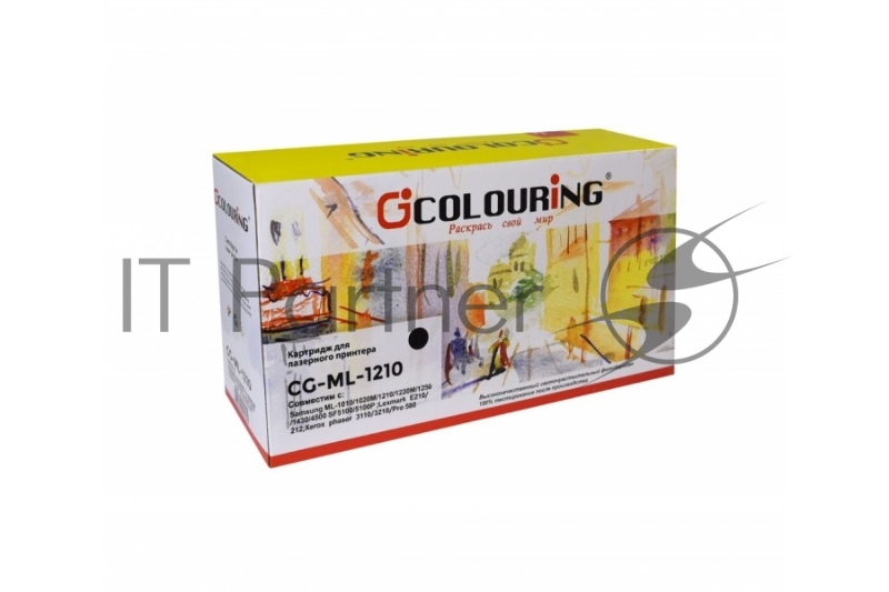 Картридж лазерный Colouring CG-ML-1210 черный (2500 стр.) для принтеров Samsung ML-1010/1020M/1210/1220M/1250/1430/SF5100/5100P/Xerox Phaser 3110/3210/Lexmark E210/212