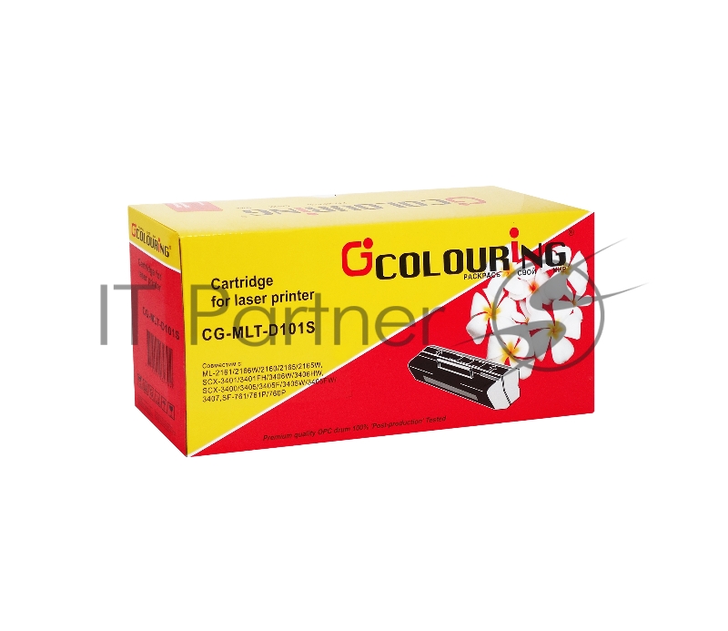 Картридж лазерный Colouring CG-MLT-D101S черный (1500 стр.) для принтеров Samsung ML2161/2156/2160W/2165W/2167/2168W SCX3400/3405/3407/3400F/3405F/3400FW/3405W/F760P/760 (для аппаратов, выпущенных до 01.07.2017)