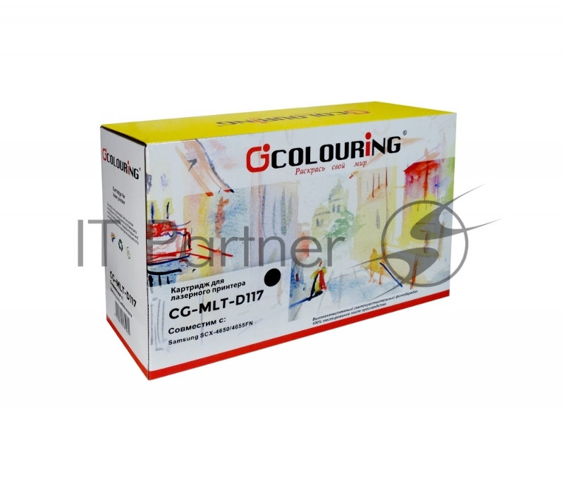 Картридж лазерный Colouring CG-MLT-D117S черный (3000 стр.) для Samsung SCX-4650/4655FN