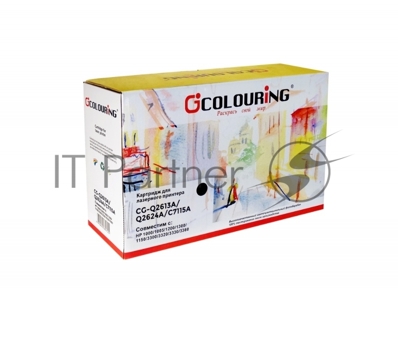 Картридж лазерный Colouring CG-Q2613A/Q2624A/C7115A черный (2500 стр.) для HP LJ 1000/1005/1200/1300/1150/1150n/1300/1300n/1300xi/3300/3310/3320/3330/3380 Canon LBP-1210