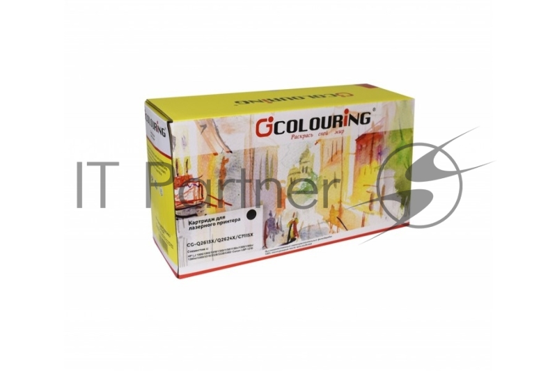 Картридж лазерный Colouring CG-Q2613X/Q2624X/C7115X черный (4000 стр) для HP LJ 1000/1005/1200/1300/1150/1150n/1300/1300n/1300xi/3300/3310/3320/3330/3380 Canon LBP-1210