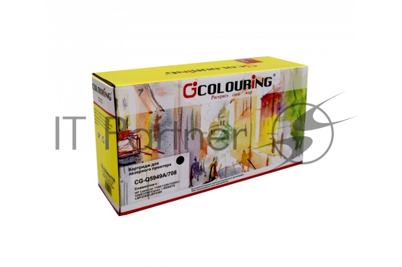 Картридж лазерный Colouring CG-Q5949A/708 черный (2500 стр.) для HP LJ 1160/1320/1320N/3390/3392/Canon LBP 3300