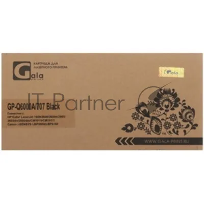 Картридж лазерный GalaPrint GP-Q6000A/707 для принтеров HP CLJ 1600/2600n/2600dn/2600dtn/2605DN/2605DTN/CM1015MFP/CM1017MFP Canon Laser Shot LBP5000/5100 черный 2500 копий