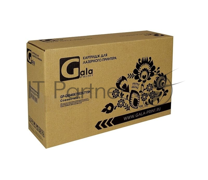 Картридж лазерный GalaPrint GP-Q5949X/7553X/715H черный (7000 стр.) для HP LaserJet 1320/1320N/3390/3392/P2010/P2014/P2015/2015d/2015n/M2727/M2727nf/M2727nfs/Canon LBP-3310/3370/3300