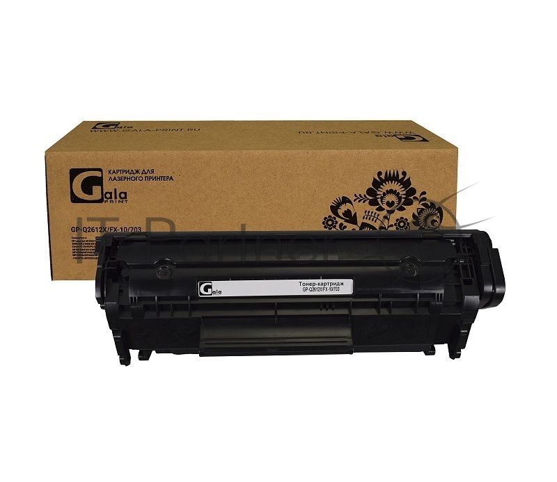 Картридж лазерный GalaPrint GP-Q2612X черный (3000 стр) для HP LJ 1010/1012/1015/1018/1020/1022/3015/3020/3030/3050/3052/3055/M1005/M1005MFP/M1319/M1319MFP Series Canon LBP2900/3000