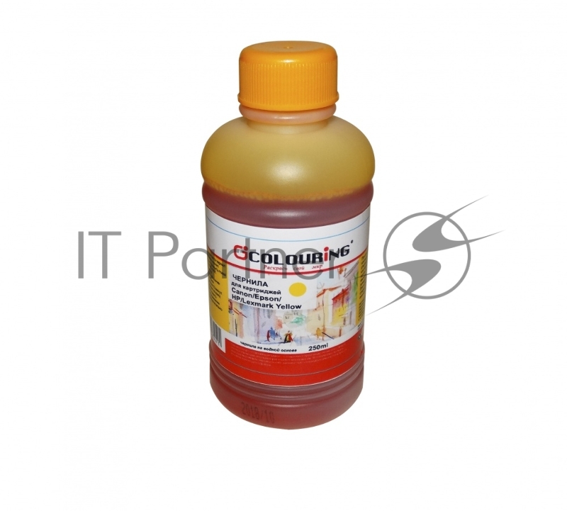 Чернила Colouring для принтеров Canon/Epson/HP/Lexmark Yellow 250 мл водн U