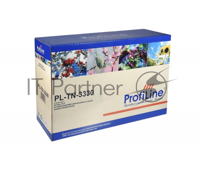 Картридж ProfiLine PL-TN-3380 для принтеров Brother DCP-8110DN/8150DN/8155DN/HL-5450DN/5445D/5440D/5470DW/5470DWT/6180DW/6180DWT/MFC-8510DN/8520DN/8515DN/8710DW/8910DW/8950DW/8950DWT/8810DW 8000 копий