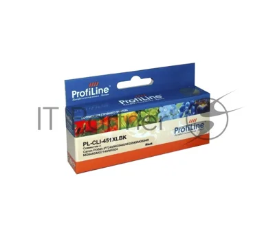 Картридж струйный ProfiLine PL-CLI-451BK для Canon PIXMA iP7240/MG5440/MG5540/MG6340/MG6440/MG7140/MX924 Black водн