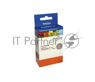 Картридж струйный ProfiLine PL-CLI-521M для принтеров Canon Pixma IP3600/IP4600/MP540/MP550/MP620/MP630/MP980 с чипом водн