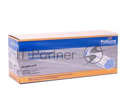Картридж лазерный ProfiLine PL-Q6001A/707 для принтеров HP CLJ 1600/2600n/2600dn/2600dtn/2605DN/2605DTN/CM1015MFP/CM1017MFP Canon Laser Shot LBP5000/5100 Голубой 2000 копий