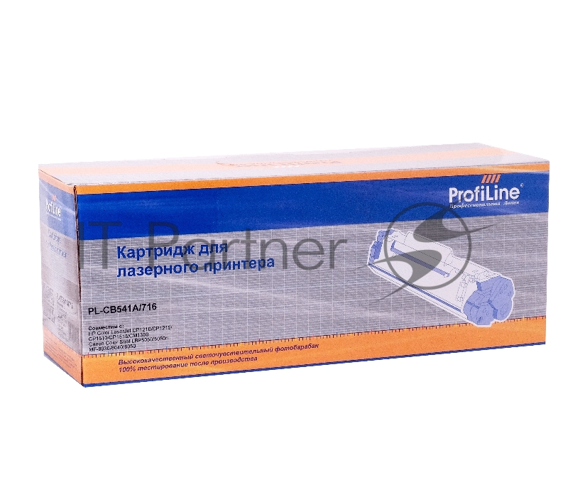 Картридж лазерный ProfiLine PL-CB541A/716 для принтеров HP Color LaserJet CP1210/CP1215/CP1510/CP1518/CM1300/1312 Canon Color Shot LBP 5050/5970/5975, MF-8030/8040/8050 Cyan 1400 копий