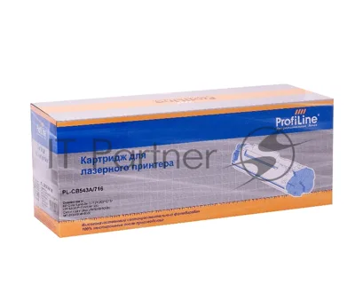 Картридж лазерный ProfiLine PL-CB543A/716 для принтеров HP Color LaserJet CP1210/CP1215/CP1510/CP1518/CM1300/1312 Canon Color Shot LBP 5050/5970/5975, MF-8030/8040/8050 Magenta 1400 копий