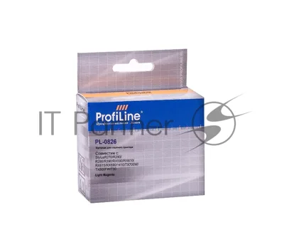 Картридж струйный ProfiLine PL-0826 для Epson StylusR270/R290/R295/R390/RX590/RX610/RX615/RX690/1410/TX700W/TX800FW/T50 Light Magenta водн