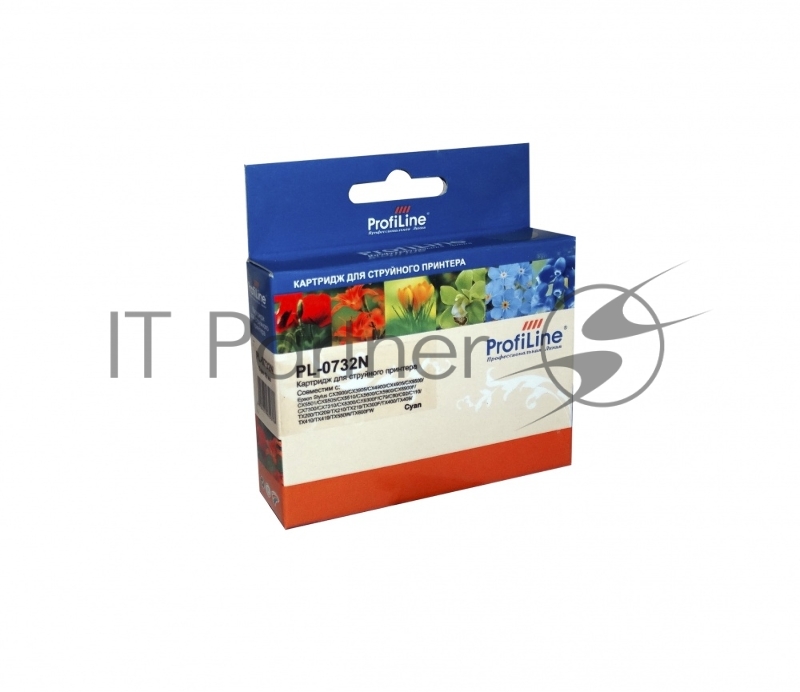Картридж струйный ProfiLine PL-0732N для принтеров Epson StylusCX3900/CX3905/CX4900/CX4905/CX5500/CX5501/CX5505/CX5510/CX5600/CX5900/CX6900F/CX7300/CX7310/CX8300/CX9300F/C79/C90/C92/C110/TX200/TX209/TX210/TX219/TX300F/TX400/TX410/TX419/TX550W/TX600FW Cyan