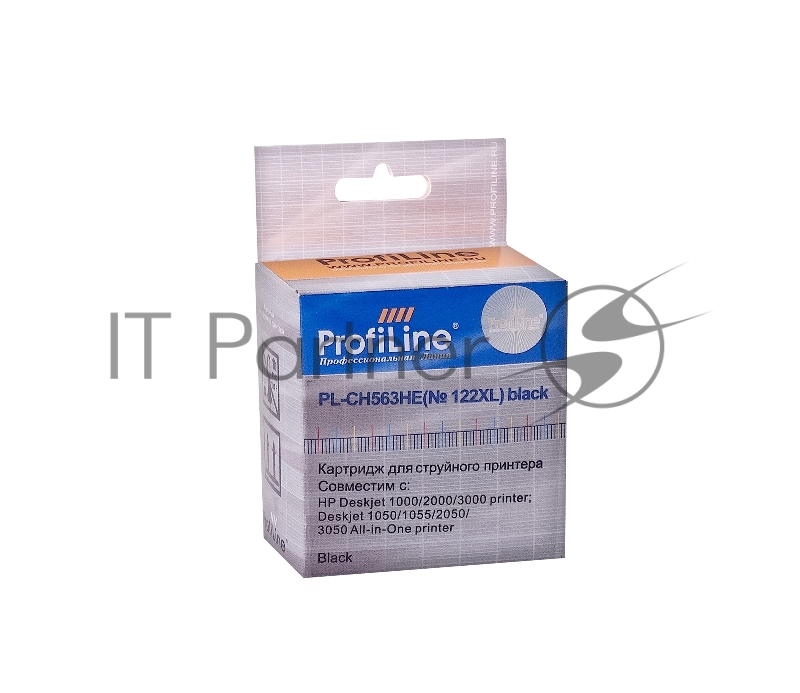 Картридж струйный ProfiLine PL-CH563HE №122XL для принтеров HP Deskjet 1000/1050/1055/1510/2000/2050/3000/3050 Black пигмент