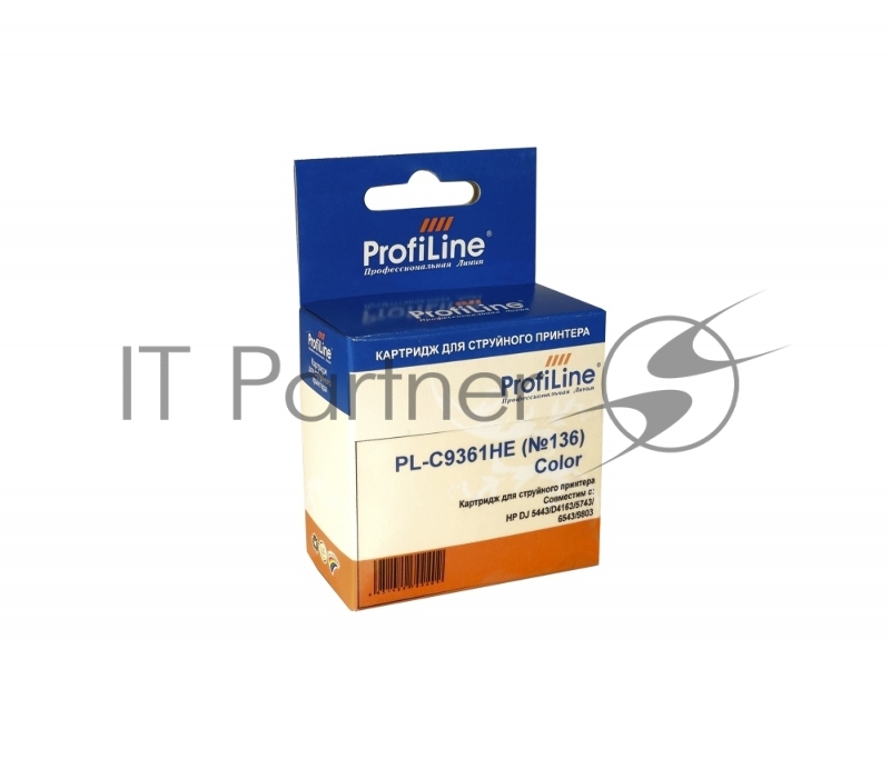 Картридж струйный ProfiLine PL-C9361HE №136 для принтеров HP DJ 5443/D4163/5743/6543/9803 Color водные