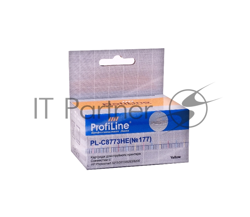 Картридж струйный ProfiLine PL-C8773HE №177 для принтеров HP 8253 Yellow водн