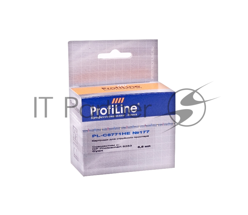 Картридж струйный ProfiLine PL-C8771HE №177 для принтеров HP 8253 Cyan водн