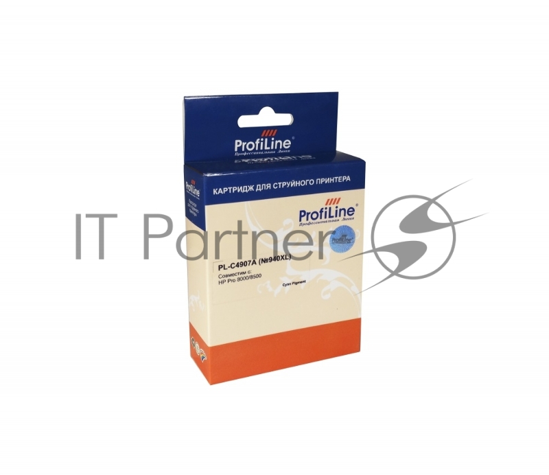 Картридж струйный ProfiLine PL-C4907A №940XL для принтеров HP Officejet Pro 8000/8500 Cyan пигмент