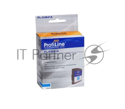 Картридж струйный ProfiLine PL-C4841A №10 для принтеров HP 2000C/2500C Designjet Colorpro cad/ga Cyan водные