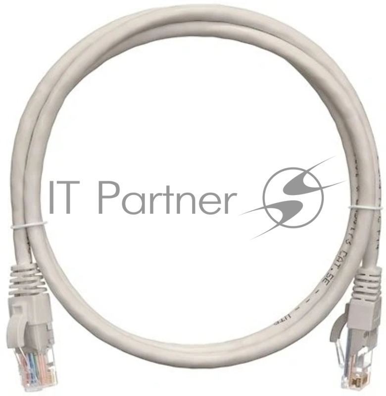 Патч-корд 3.0м , UTP/U NIKOMAX NMC-PC4UD55B-030-C-GY, 4 пары, Кат.5е, 2хRJ45/8P8C, T568B, Molded, LSZH, серый