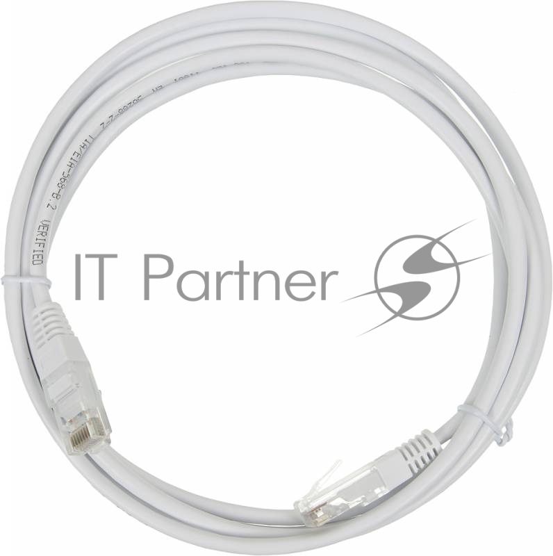 Патч-корд LANMASTER UTP TWT-45-45-2.0-WH вилка RJ-45-вилка RJ-45 cat.5е 2м белый ПВХ (уп.:1шт)