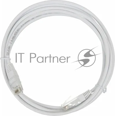 Патч-корд LANMASTER UTP TWT-45-45-2.0-WH вилка RJ-45-вилка RJ-45 cat.5е 2м белый ПВХ (уп.:1шт)