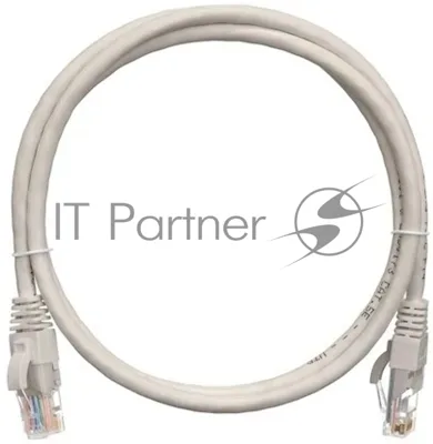 Патч-корд 1.0м , UTP/U NIKOMAX NMC-PC4UD55B-010-C-GY, 4 пары, Кат.5е, 2хRJ45/8P8C, T568B, Molded, LSZH, серый
