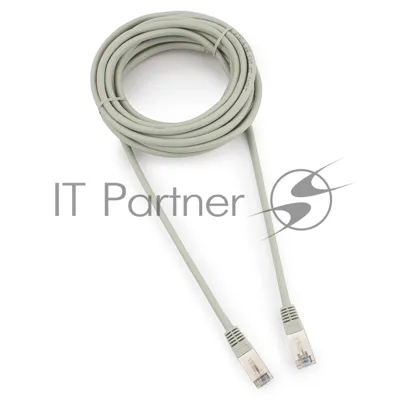 Патч-корд FTP Cablexpert cat.5e, 5м, литой, многожильный серый