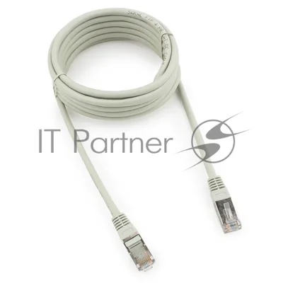 Патч-корд FTP Cablexpert cat.5e, 3м, литой, многожильный серый