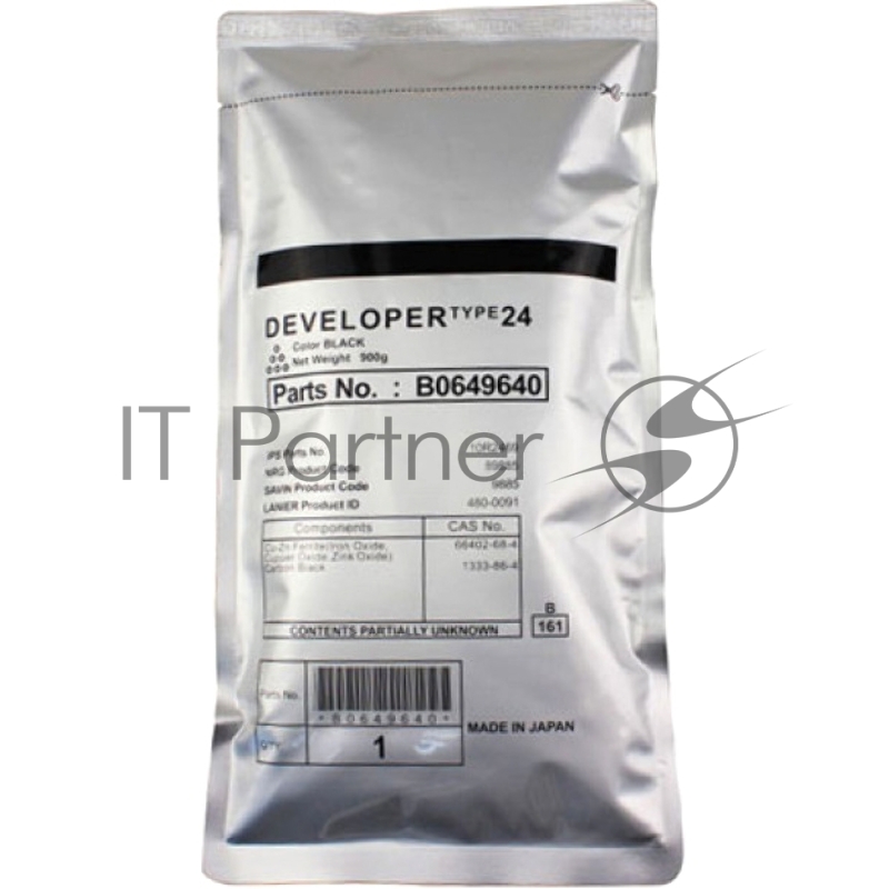 Девелопер Type 24 для Ricoh Aficio 1060/1075/2051/2060/2075/MP5500/6500/7500/6000/7000/8000/6001/7001/8001/9001/AP900/SP9100DN (885281/885435)