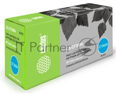 Картридж лазерный Cactus CS-CF360A черный (6000 стр.) для HP CLJ M552dn/M553dn/M553N/M553x