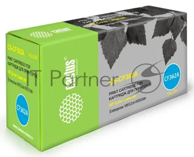 Картридж лазерный Cactus CS-CF362A желтый (5000 стр.) для HP CLJ M552dn/M553dn/M553N/M553x