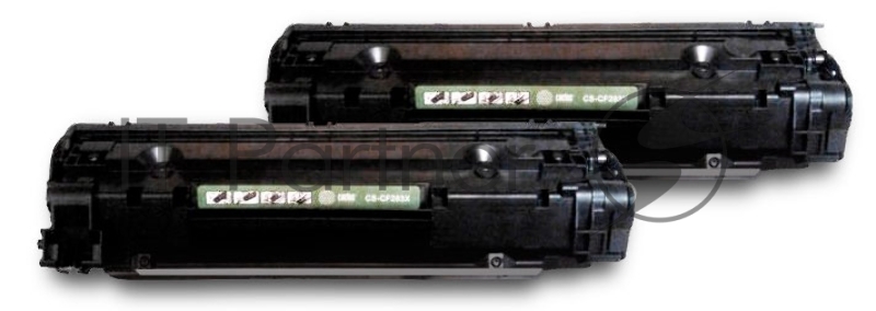 Картридж лазерный Cactus CS-CF283AD черный (1500 стр.) x2уп. для HP LJ Pro M125nw/M127fw