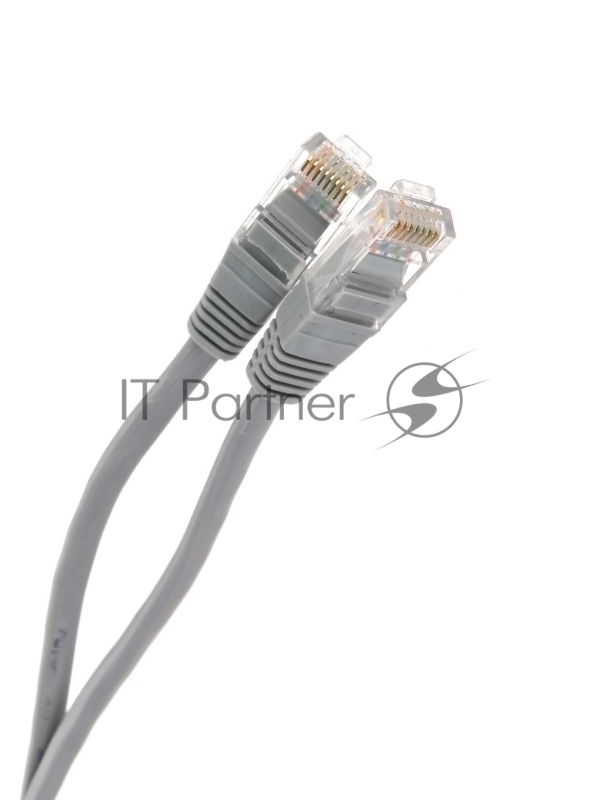 Патч-корд литой "Telecom" UTP кат.5е 30,0м серый