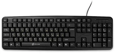 Клавиатура проводная Oklick 130M, USB, черный