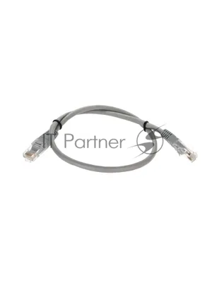 Патч-корд 0.5м "Telecom" UTP cat.5е RJ45, литой, серый, NA102--0.5M