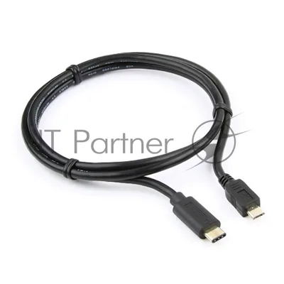 Кабель Cablexpert CCP-USB2-mBMCM-1M USB2.0 microBM/USB3.1TypeC, 1м, 