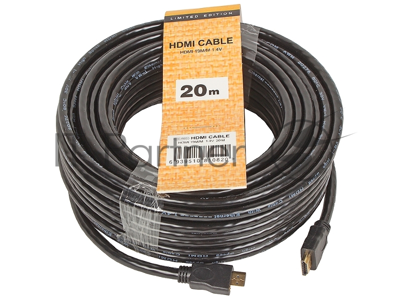 Кабель цифровой TV-COM HDMI19M to HDMI19M, V1.4+3D, 20m CG150S-20M