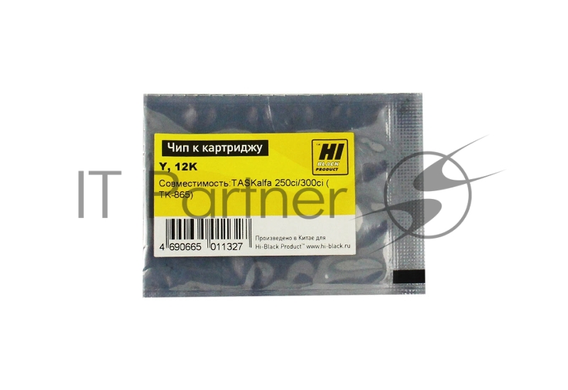 Чип к картриджу Kyocera TASKalfa 250ci/300ci(Hi-Black),new TK-865, 12K, Y